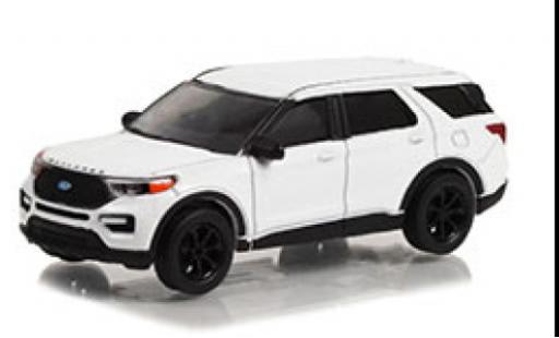 Ford Explorer 1/64 Greenlight ST bianco 2022 modellino in miniatura