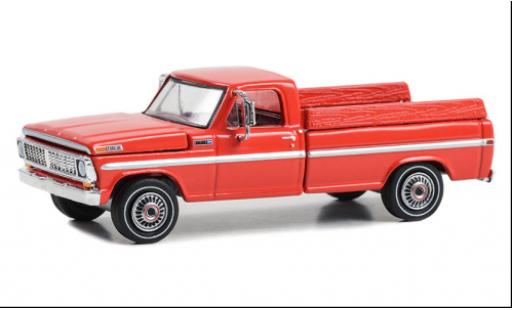 Ford F-1 1/64 Greenlight 00 Ferme et Ranch Special rosso 1970 modellino in miniatura