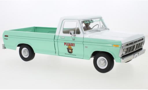 Ford F-1 1/18 Greenlight 00 turchese/bianco Smokey Bear 1975 modellino in miniatura