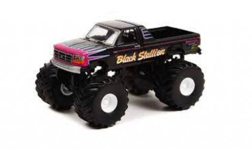 Ford F-250 1/64 Greenlight Black Stallion 1992 modellino in miniatura