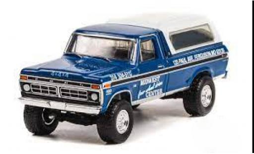 Ford F-250 1/64 Greenlight Midwest Four Wheel Drive Center 1974 modellino in miniatura