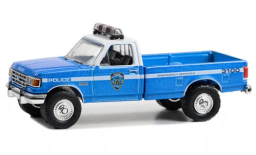 Ford F-250 1/64 Greenlight NYPD - Nouveau York City Police Departement 1991 modellino in miniatura