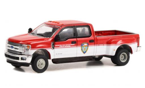 Ford F-350 1/64 Greenlight Dually Houston Fire Department 2019 modellino in miniatura