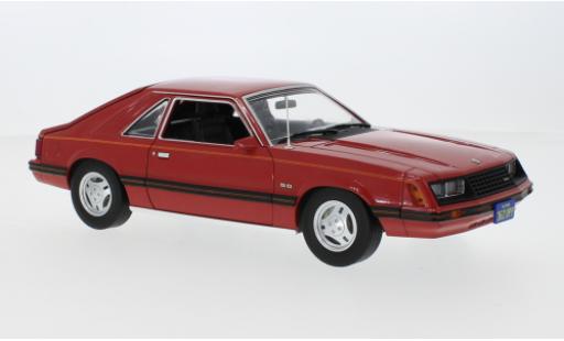 Ford Mustang 1/18 Greenlight Ghia rosso Charlies Angels 1979 modellino in miniatura