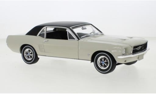 Ford Mustang 1/18 Greenlight grigio/nero 1967 modellino in miniatura