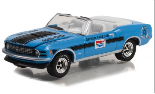 Ford Mustang 1/64 Greenlight Mach 1 Cobra Jet Convertibile Atlanta International Raceway Pace Car 1970 modellino in miniatura