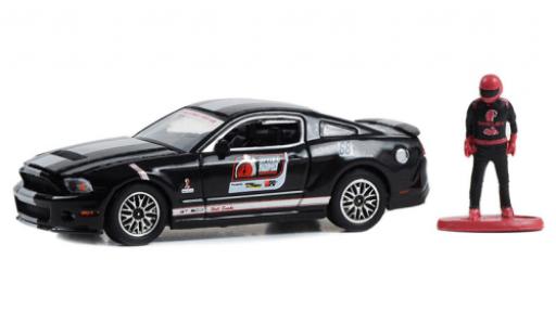 Shelby GT 500 1/64 Greenlight Ford Mustang nero/Décorer 2010 modellino in miniatura