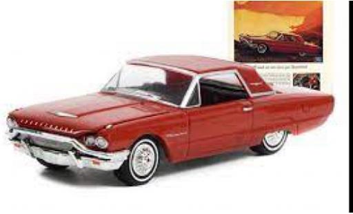 Ford Thunderbird 1/64 Greenlight Hardtop rosso foncé 1964 modellino in miniatura