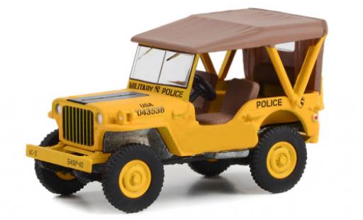 Jeep Willys 1/64 Greenlight MB U.S. Army - Military Police 1949 modellino in miniatura
