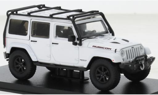 Jeep Wrangler 1/43 Greenlight Unlimited Rubicon X bianco 2014 modellino in miniatura