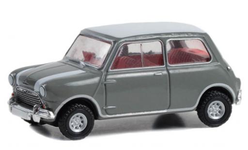 Mini Cooper 1/64 Greenlight S grigio/bianco 1965 modellino in miniatura