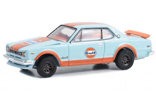 Nissan Skyline 1/64 Greenlight 2000 GT-R (KPGC110) Gulf 1971 modellino in miniatura