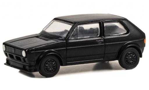 Volkswagen Golf 1/64 Greenlight I matte noir 1980 modellino in miniatura