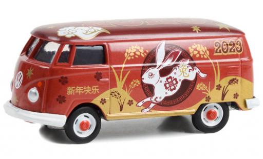 Volkswagen T1 1/64 Greenlight Kastenwagen 2023 - Year Of The Rabbit modellino in miniatura