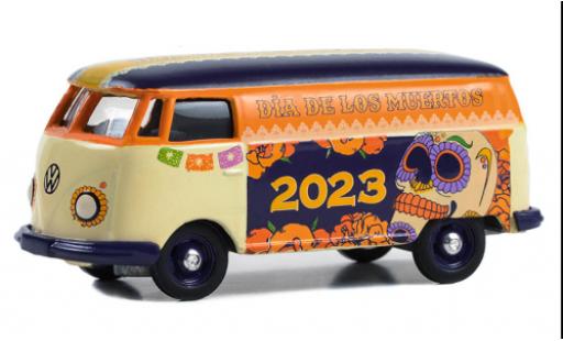 Volkswagen T2 1/64 Greenlight fourgon 2023 - Dia De Los Muertos modellino in miniatura