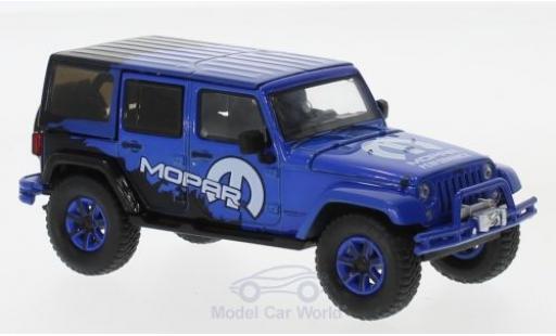 Jeep Wrangler 1/43 Greenlight Unlimited blu 2012 Mopar Off Road Edition modellino in miniatura