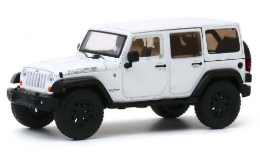 Jeep Wrangler 1/43 Greenlight Unlimited MOAB bianco 2013 modellino in miniatura