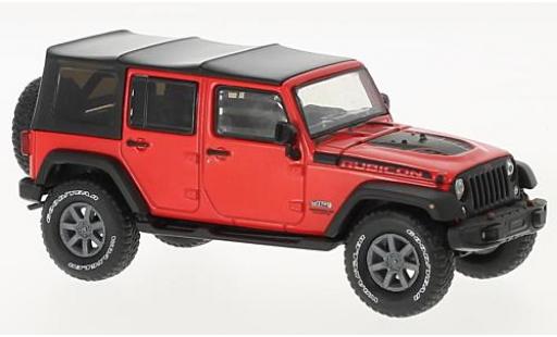 Jeep Wrangler 1/43 Greenlight Unlimited rosso/nero Rubicon Recon 2017 modellino in miniatura