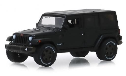 Jeep Wrangler 1/64 Greenlight Unlimited nero 2016 modellino in miniatura