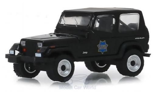 Jeep Wrangler 1/64 Greenlight YJ S.F.P.D. - San Francisco Police Department 1994 modellino in miniatura