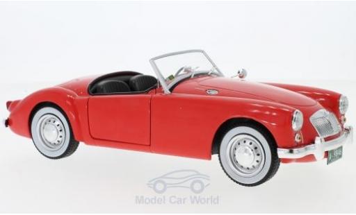 MG A 1/18 Greenlight 1600 Roadster MKI rosso Elvis Presley Film Blue Hawaii 1959 modellino in miniatura