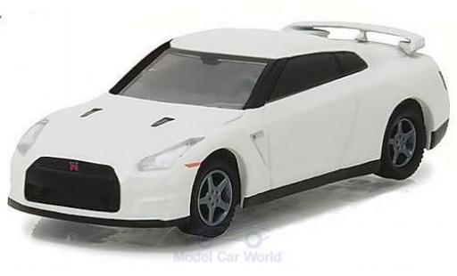 Nissan Skyline R35 1/64 Greenlight GT-R R35 bianco 2014 modellino in miniatura