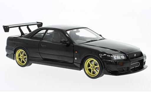 Nissan Skyline 1/18 Greenlight GT-R34 nero RHD 1999 modellino in miniatura