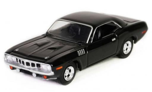 Plymouth Cuda 1/64 Greenlight schwarz John Wick 1:64 modellino in miniatura