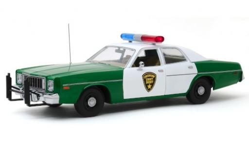 Plymouth Fury 1/18 Greenlight Chickasaw County Sheriff 1977 modellino in miniatura