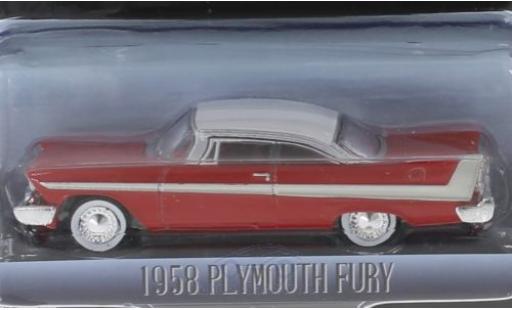 Plymouth Fury 1/43 Greenlight rosso/bianco Christine 1958 modellino in miniatura