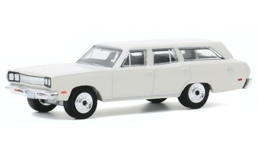 Plymouth Satellite 1/64 Greenlight Station Wagon bianco 1969 modellino in miniatura