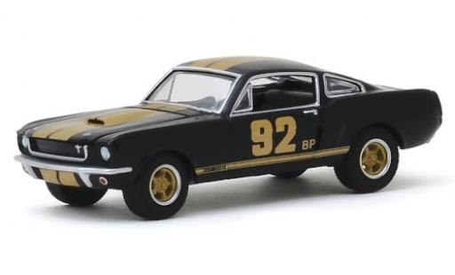 Shelby GT 350 1/64 Greenlight H nero/gold 92 BP 1966 modellino in miniatura