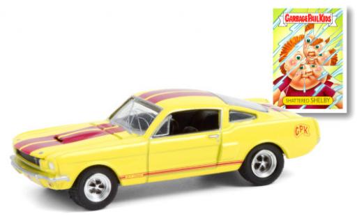 Shelby GT 1/64 Greenlight 350 giallo/rosso GPK - Garbage Pail Kids 1966 modellino in miniatura