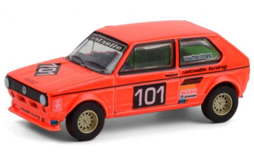 Volkswagen Golf 1/64 Greenlight I Gr.2 No.101 Note Tuning Hockenheim 1975 modellino in miniatura