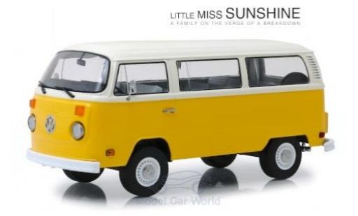 Volkswagen T2 1/18 Greenlight Bus giallo/bianco Little Miss Sunshine 1978 modellino in miniatura
