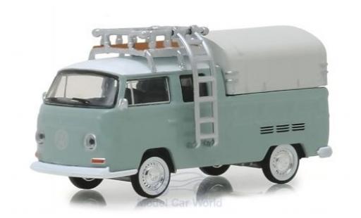 Volkswagen T2 1/64 Greenlight DoKa grigio/bianco 1974 modellino in miniatura
