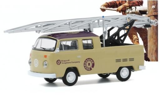Volkswagen T2 1/64 Greenlight Double Cab Ladder Truck Ringwell Telephone Company 1972 modellino in miniatura