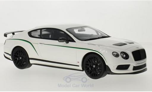 Bentley Continental T 1/18 GT Spirit GT 3-R bianco/Dekor modellino in miniatura
