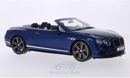 Bentley Continental T 1/18 GT Spirit GT V8 S Convertibile metallico blu modellino in miniatura