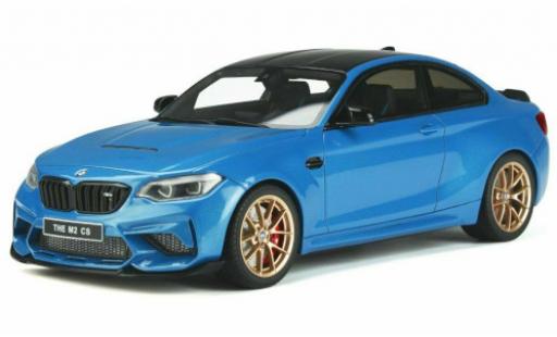 Bmw M2 1/18 GT Spirit (F22) CS metallico blu modellino in miniatura