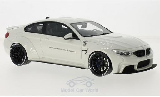 Bmw M4 1/18 GT Spirit LB bianco modellino in miniatura
