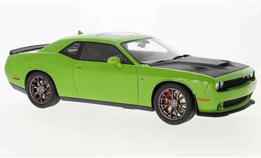 Dodge Challenger 1/18 GT Spirit Hellcat SRT verde/nero 2016 modellino in miniatura