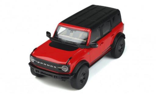 Ford Bronco 1/18 GT Spirit 4 Doors Wildtrack rosso/nero 2021 modellino in miniatura