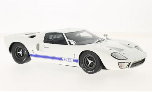 Ford GT40 1/18 GT Spirit GT 40 Mk I bianco/blu RHD sans Vitrine modellino in miniatura