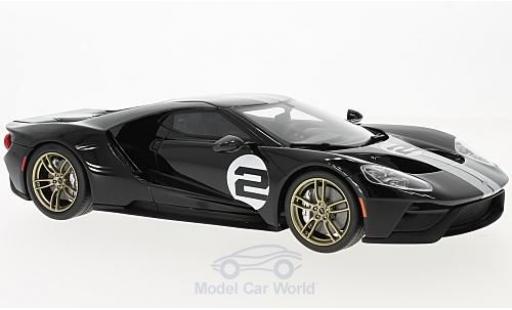 Ford GT 1/18 GT Spirit nero/bianco 2016 50th Anniversary Edition modellino in miniatura