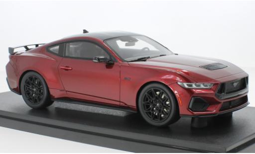 Ford Mustang 1/18 GT Spirit GT metallise rosso foncé 2024 modellino in miniatura