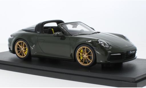 Porsche 992 Targa 1/18 GT Spirit 911  4S oliv 2020 modellino in miniatura
