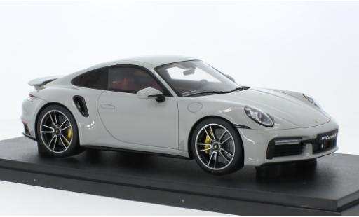 Porsche 992 Turbo s 1/18 GT Spirit 911  Turbo S grigio clair 2020 modellino in miniatura