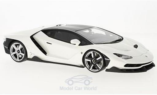 Lamborghini Centenario 1/18 GT Spirit metallico bianco 2016 modellino in miniatura