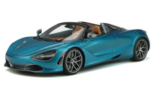 McLaren 720 1/18 GT Spirit S Spider metallico blu 2018 modellino in miniatura